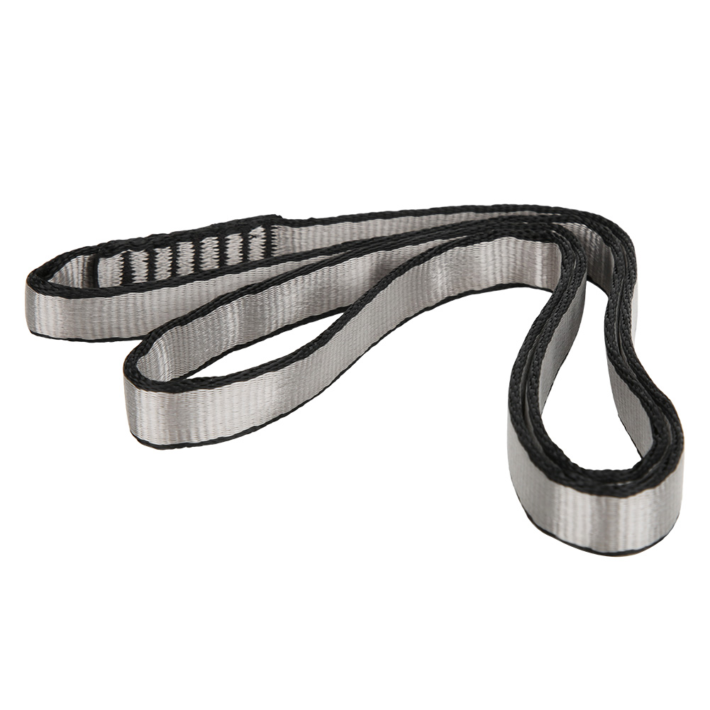 22 Kn / 4840 Lb 16 Mm Polyester-kletterschlinge Für Bergsteigen, Abseilen, Wandern Und Notfallsituationen, Grau