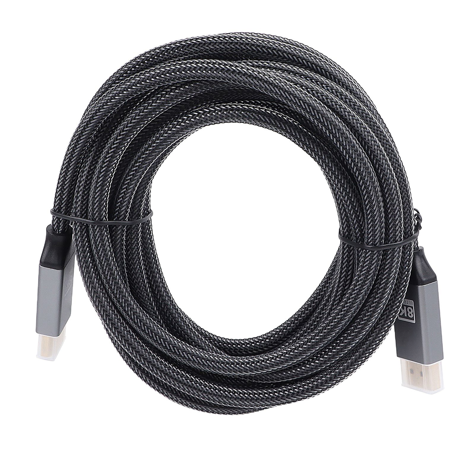 Hochgeschwindigkeits-displayport-1.4-8k-kabel (5 M, Graues Nylon) Für Pc Und Monitor (5 M)
