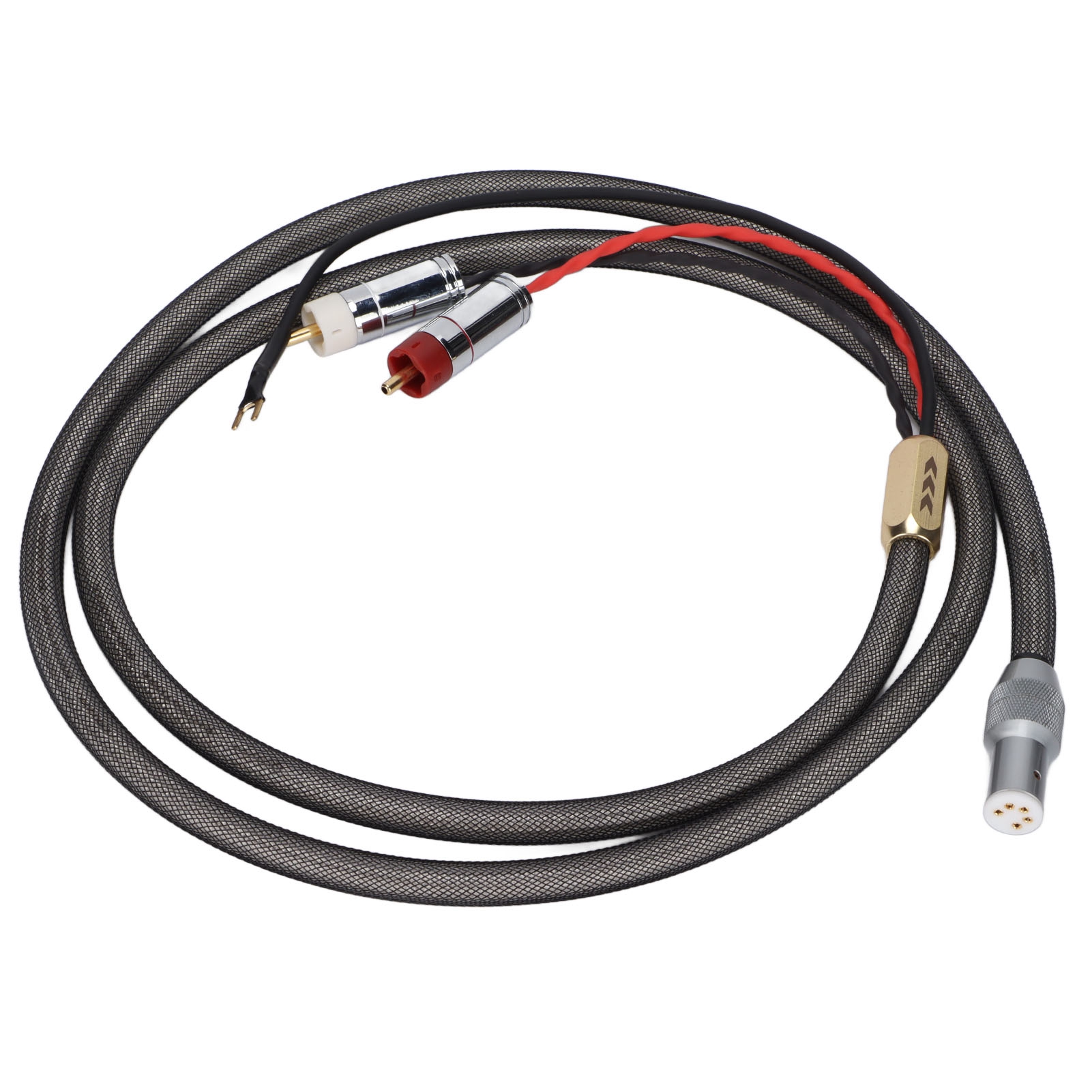 Tonarm Xangsane Xs-0609 Vinylkabel Mit Silberdrähten Und Rca-auf-5-poligem Xlr-stecker, 2 M