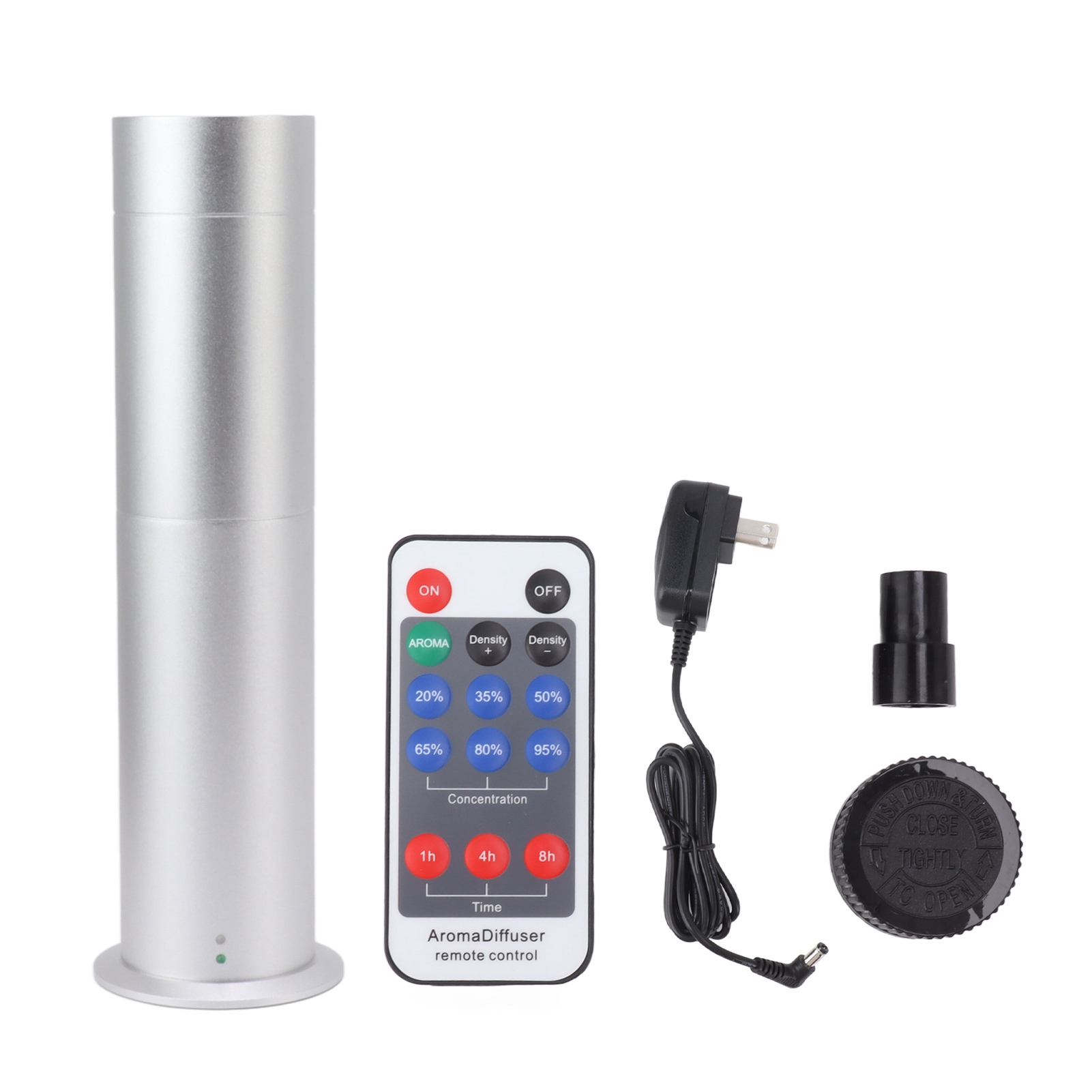120-ml-diffusor Für Ätherische Öle Mit Fernbedienung, Modernes Design Für Schlafzimmer Und Spa, Us-stecker, Silberfarben