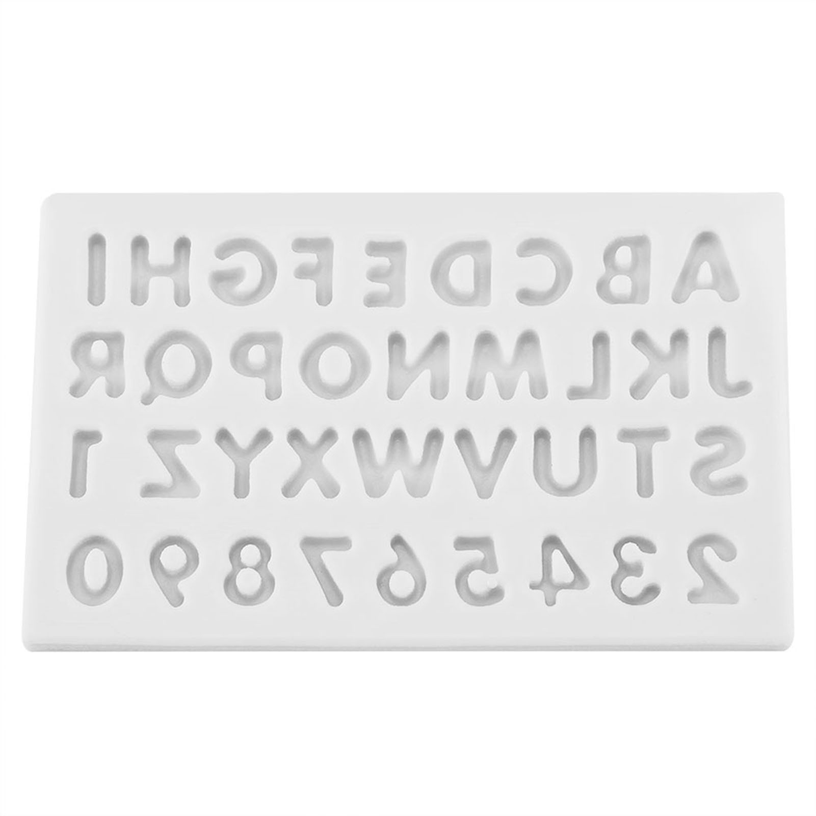 Silikon-buchstabenform Für Schokolade Und Zuckerpaste (grau)