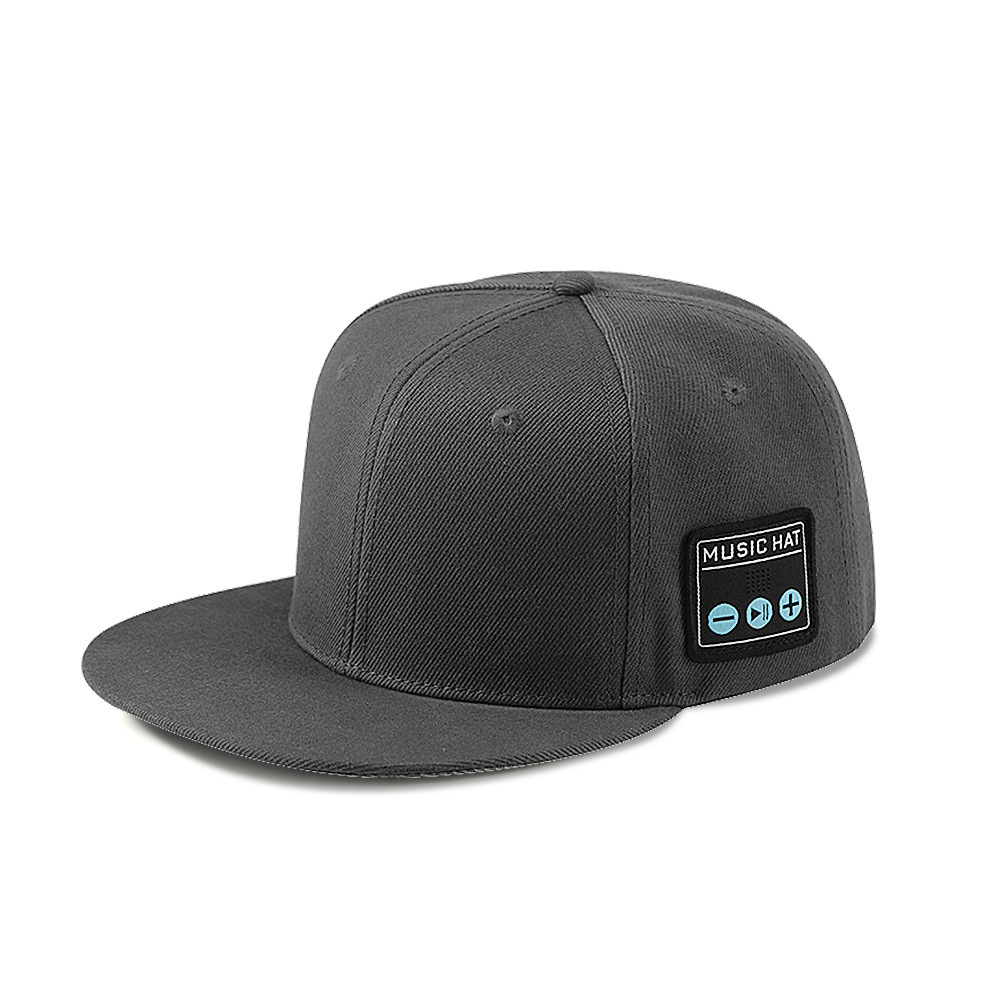 Bluetooth 5.4 Wireless-audio-cap, Zwei Lautsprecher Für Outdoor-sportarten, Integrierte Musikwiedergabe, Grau