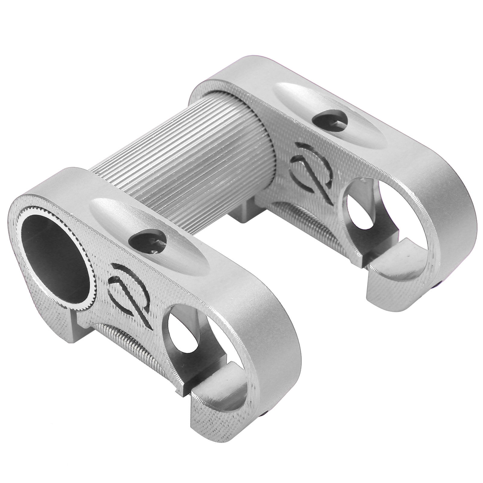 Verstellbarer 25,4-mm-lenkervorbau Aus Aluminiumlegierung Für Falträder, Zwei Höheneinstellungen, Silber