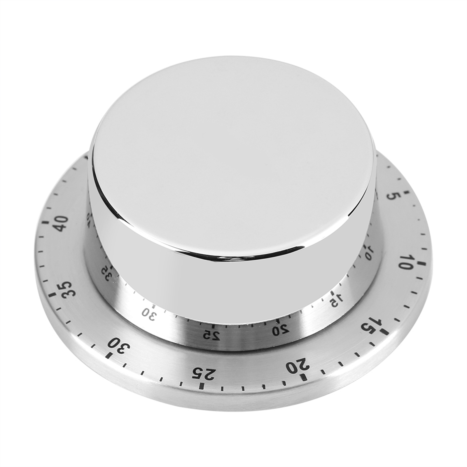 Magnetischer, Manueller Mechanischer Küchentimer Zum Kochen Und Backen, Silberner Countdown-timer