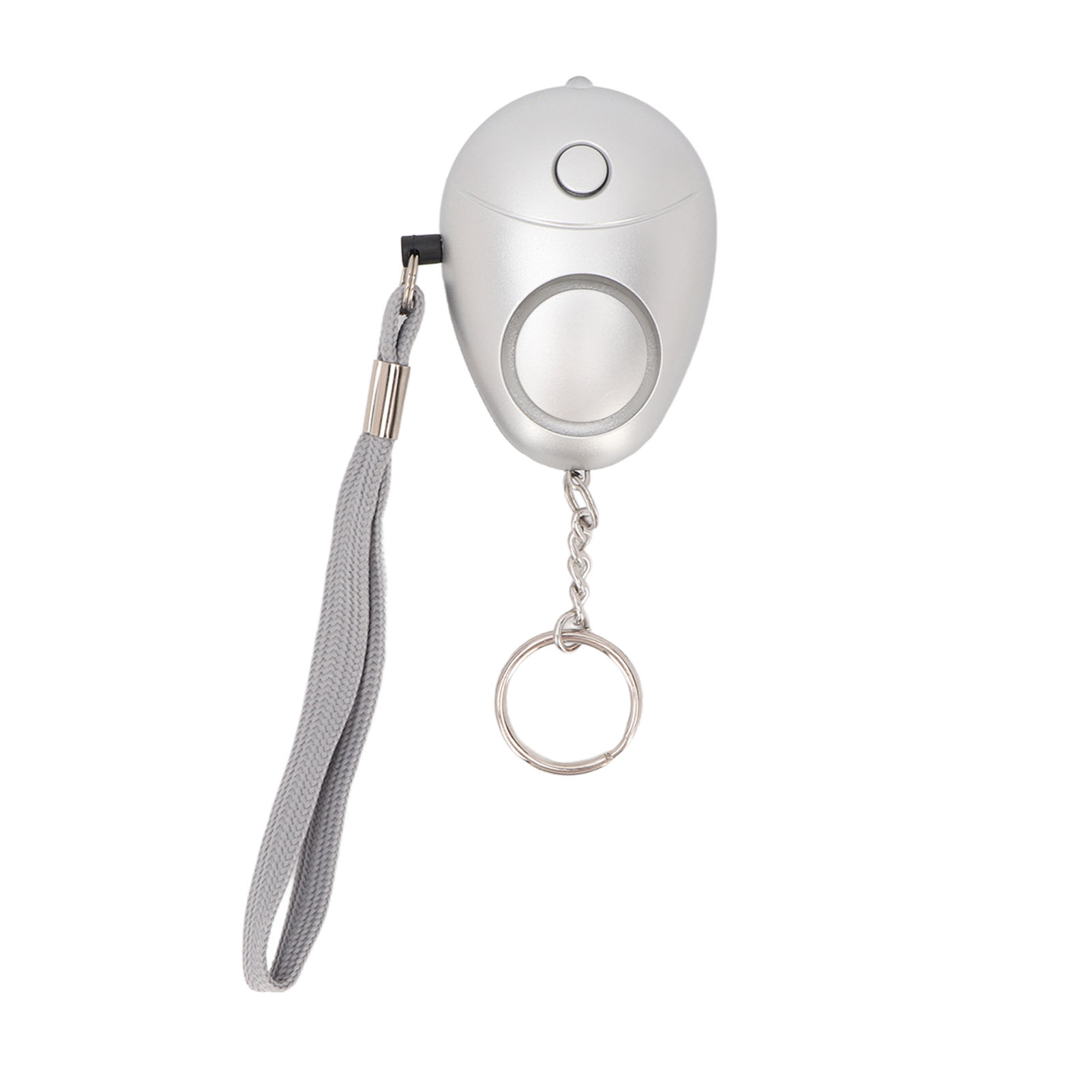 Tragbarer Personenalarm (130 Db) Mit Led-anzeige Für Frauen, Männer, Kinder Und Senioren – Silber