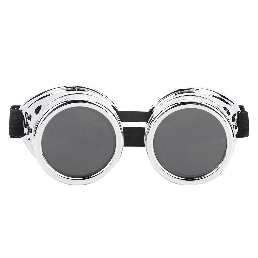 Vintage Steampunk Doppelwand-abs-brille Für Kostümpartys, Silber