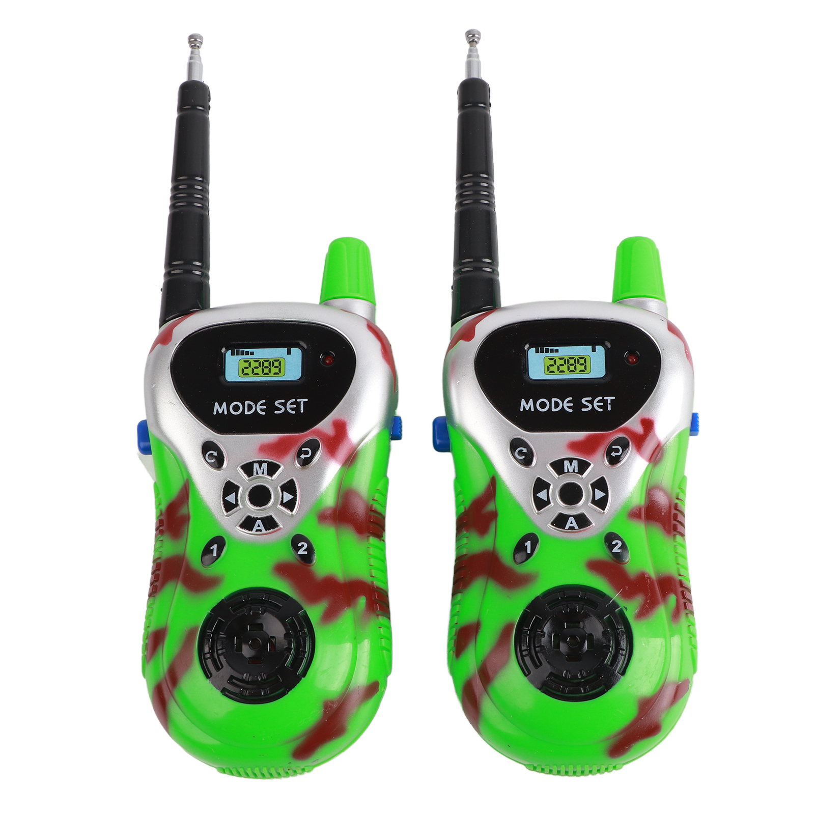 2-teiliges Kinder-walkie-talkie-mini-funkgerät-kommunikationsspielzeug Für Draußen, Grün