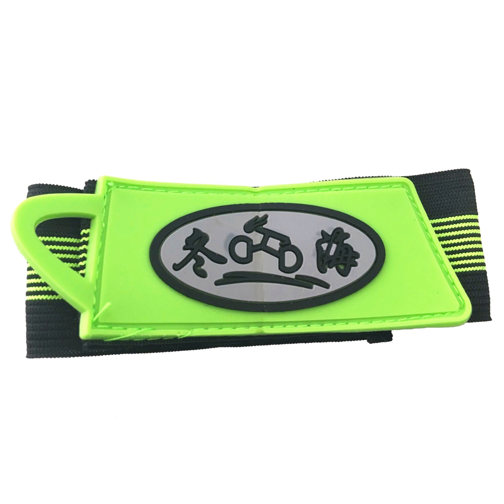 Strapazierfähiger Elastischer Sicherheitsgurt Für Fahrräder, Grüne Beinbänder, Fahrradzubehör.