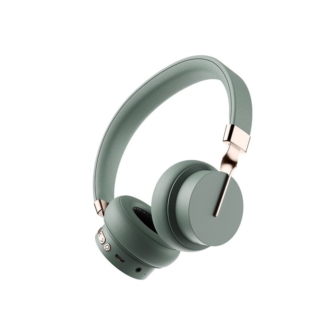 Kabellose Bluetooth-kopfhörer, Grüne Over-ear-kopfhörer, Kabellose Kopfhörer