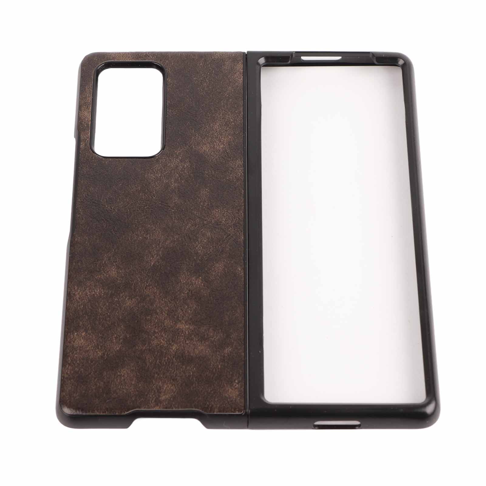 Stoßfeste Lederhülle Für Samsung Galaxy Z Fold 2 - Rundumschutz (grün)