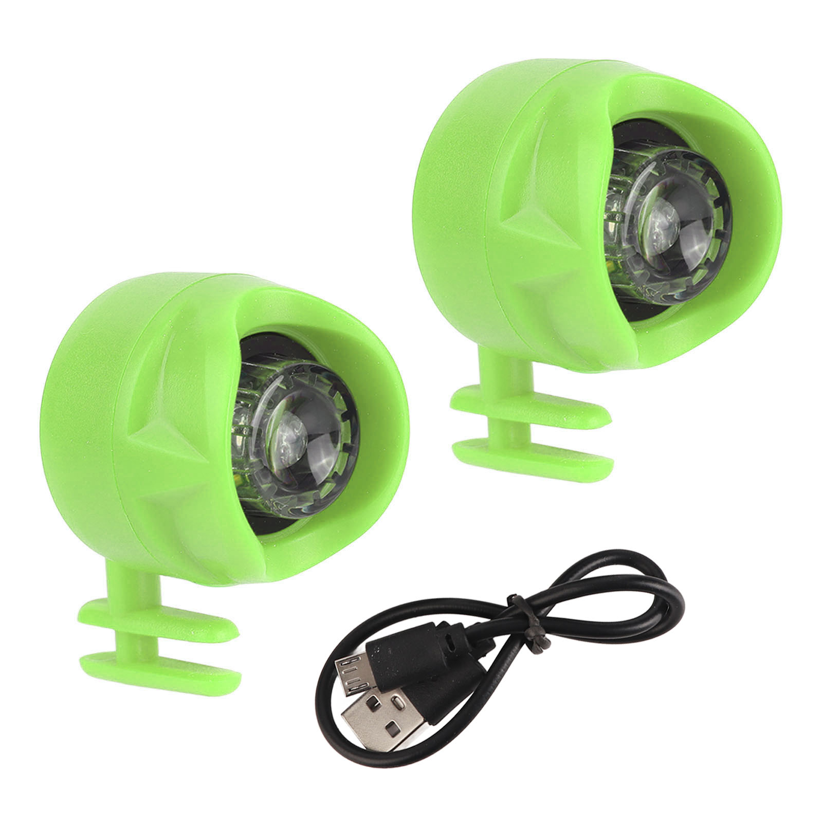 Zweiteilige Stirnlampe Für Schuhe, Usb-aufladbar, Für Nachtwanderungen, Radfahren, Laufen Und Spazierengehen, Grün