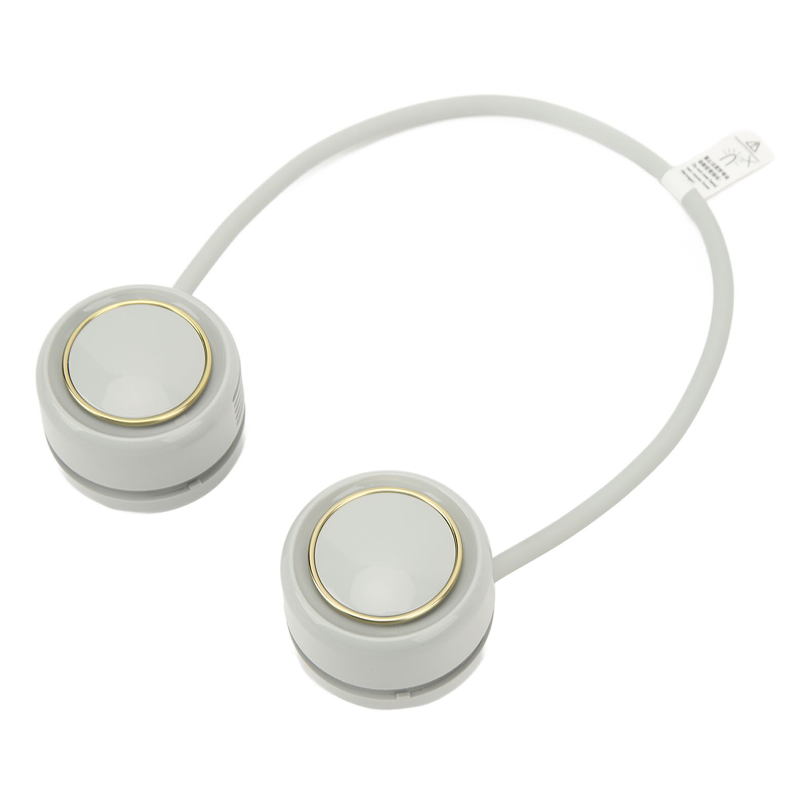 Zusammenklappbarer, Klingenloser Nackenventilator, 3 Leise Geschwindigkeitsstufen, 1600-mah-akku, Eisgrüne Farbe, Ideal Für Schule Und Reisen.