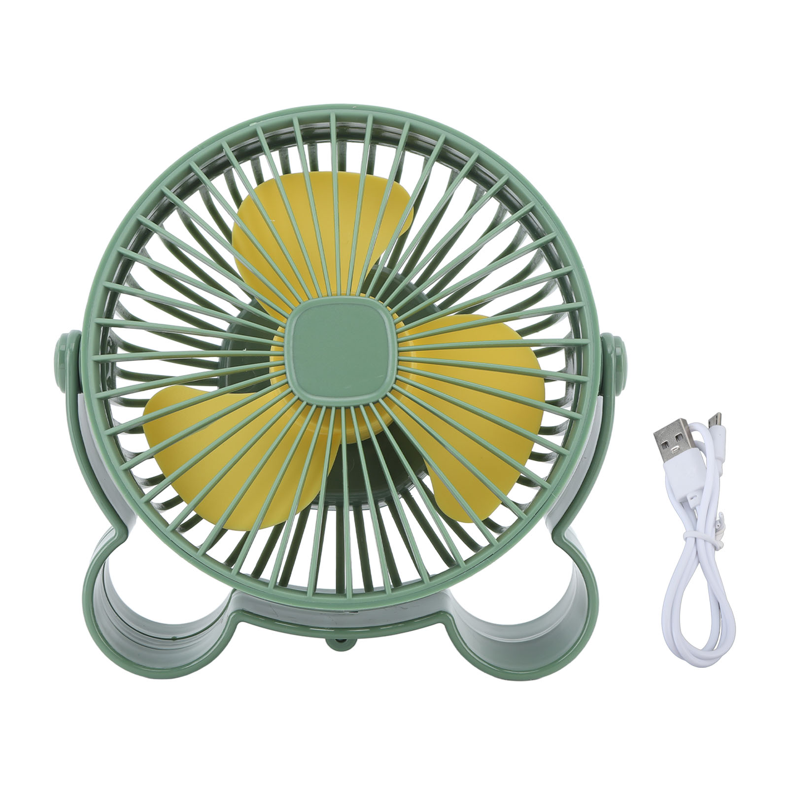 Wiederaufladbarer Usb-tischventilator, 3 Geschwindigkeitsstufen, Tragbar Mit Unauffälligem Haken Für Büro, Zuhause Und Outdoor, Umweltfreundlich