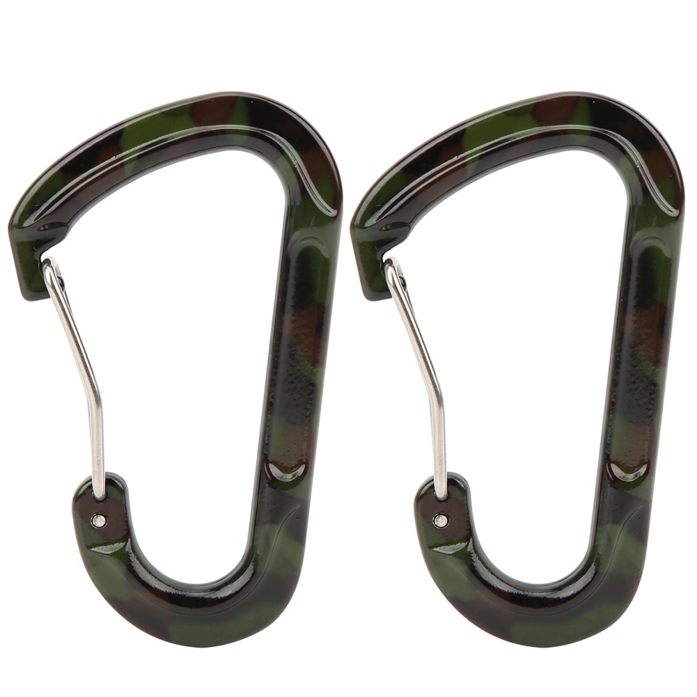 Stück Kleine D-förmige Aluminiumhaken Zum Wandern, Klettern, Zur Befestigung An Rucksäcken Und Für Outdoor-ausrüstung (militärgrün)