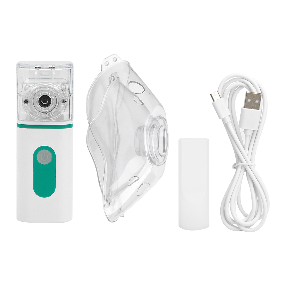 Tragbarer Ultraschallvernebler Für Kinder Und Erwachsene – Hustenstiller, Schleimlöser, Mikromembran-inhalator (grün)
