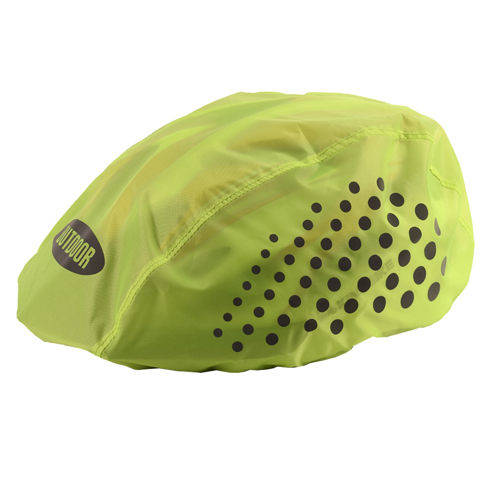 Reflektierender, Wasserdichter Helmüberzug, Tragbarer, Fluoreszierend Grüner Staubschutz Aus Polyester