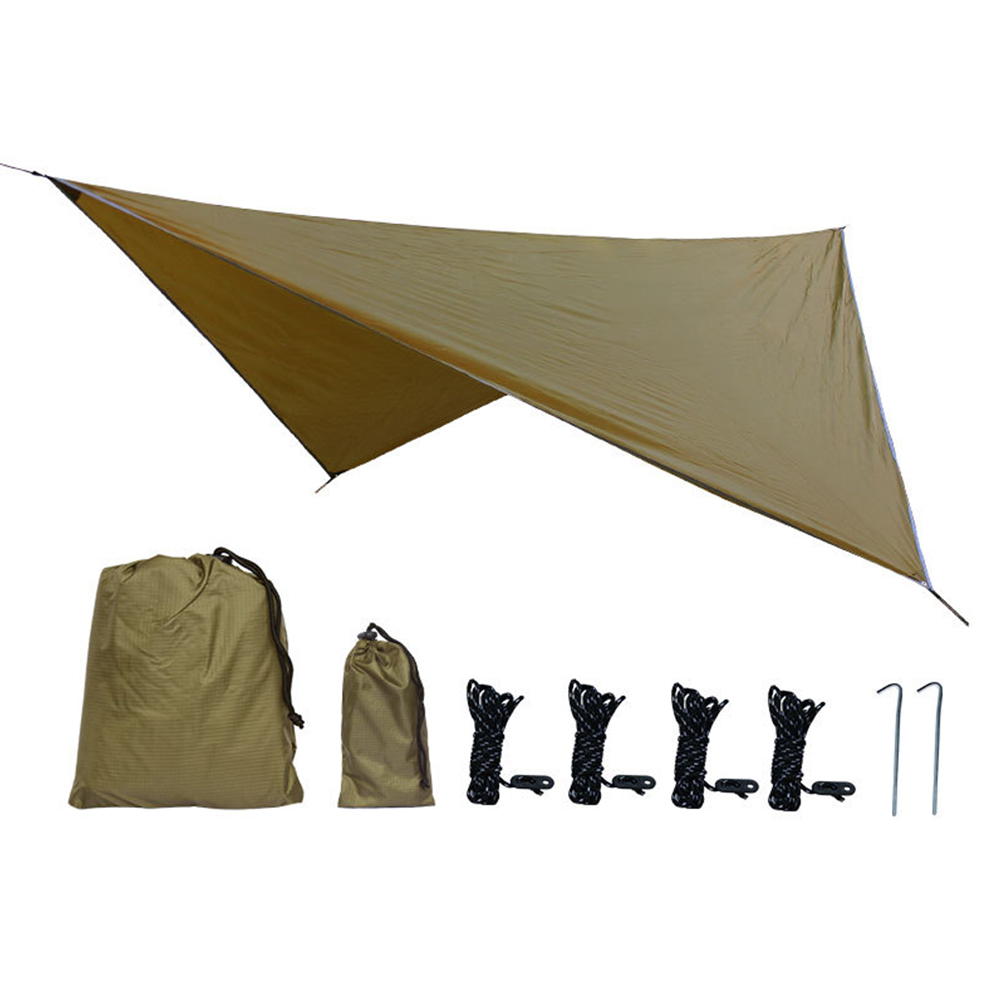 Wasserdichte 210t Polyester-bodenplane Für Camping, Hängematten Und Pavillons (hellbeige)