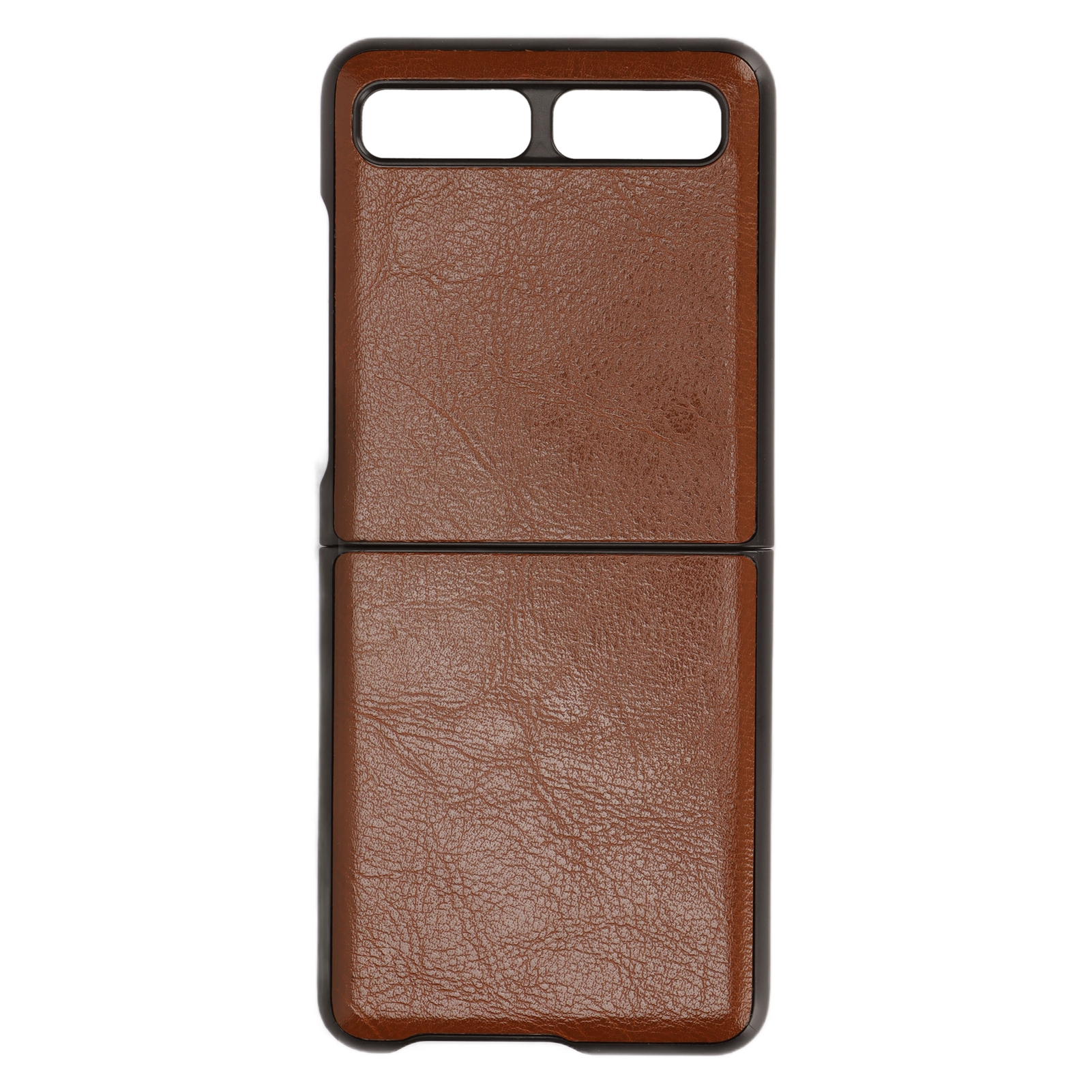 Schutzhülle Aus Leder Für Samsung Galaxy Z Flip, Kratzfest, Hellbraun, Modell 2