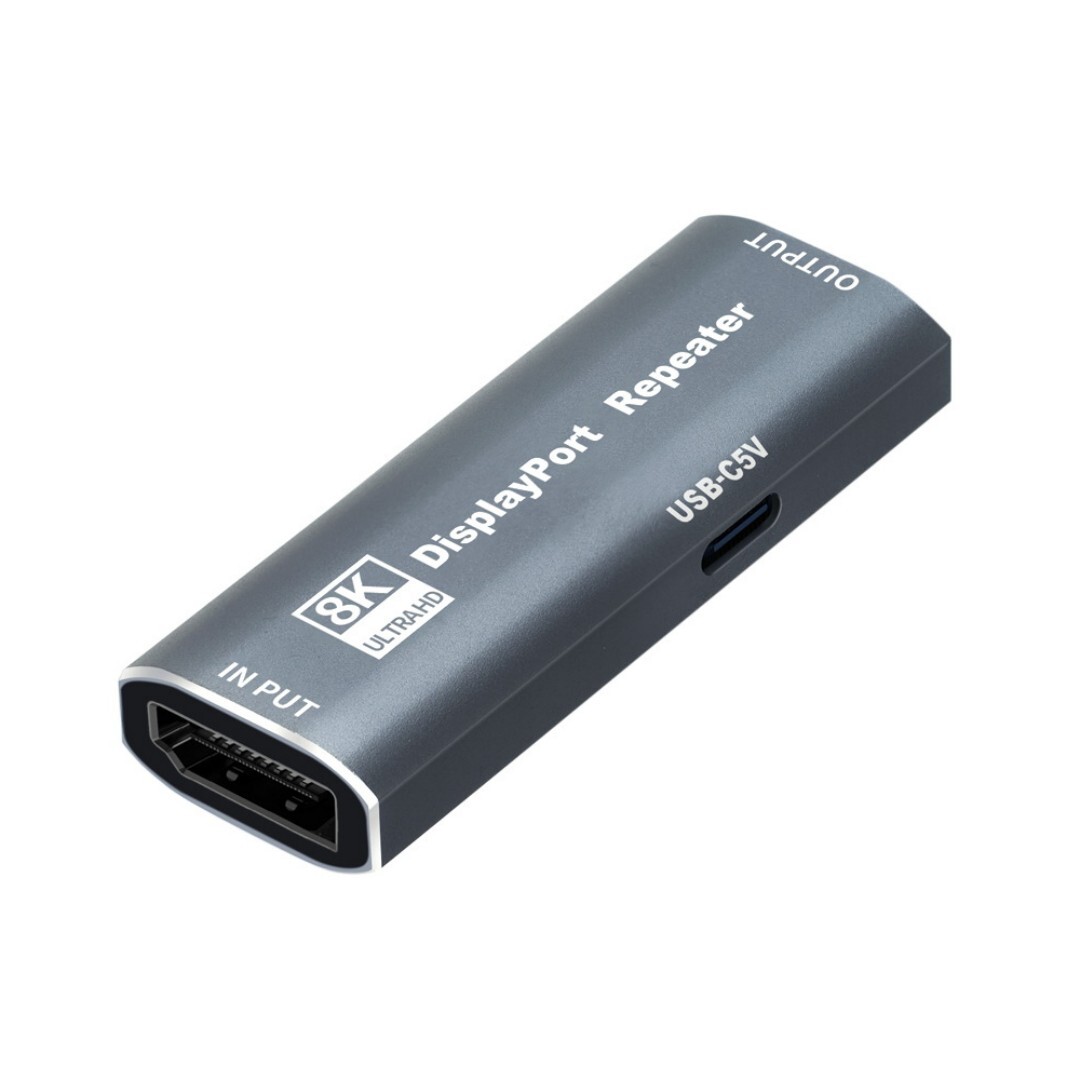 Displayport-signalverstärker, Dp-stecker-auf-stecker-plug-&-play-verlängerungskabel Für Gaming/vr/heimkino, Displayport-extender