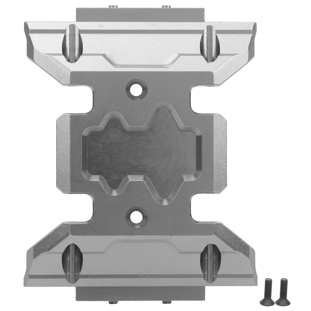 Schutzplatte Aus Aluminiumlegierung Für Axial Scx10 Iii Getriebe Axi03007 – Titanfarben