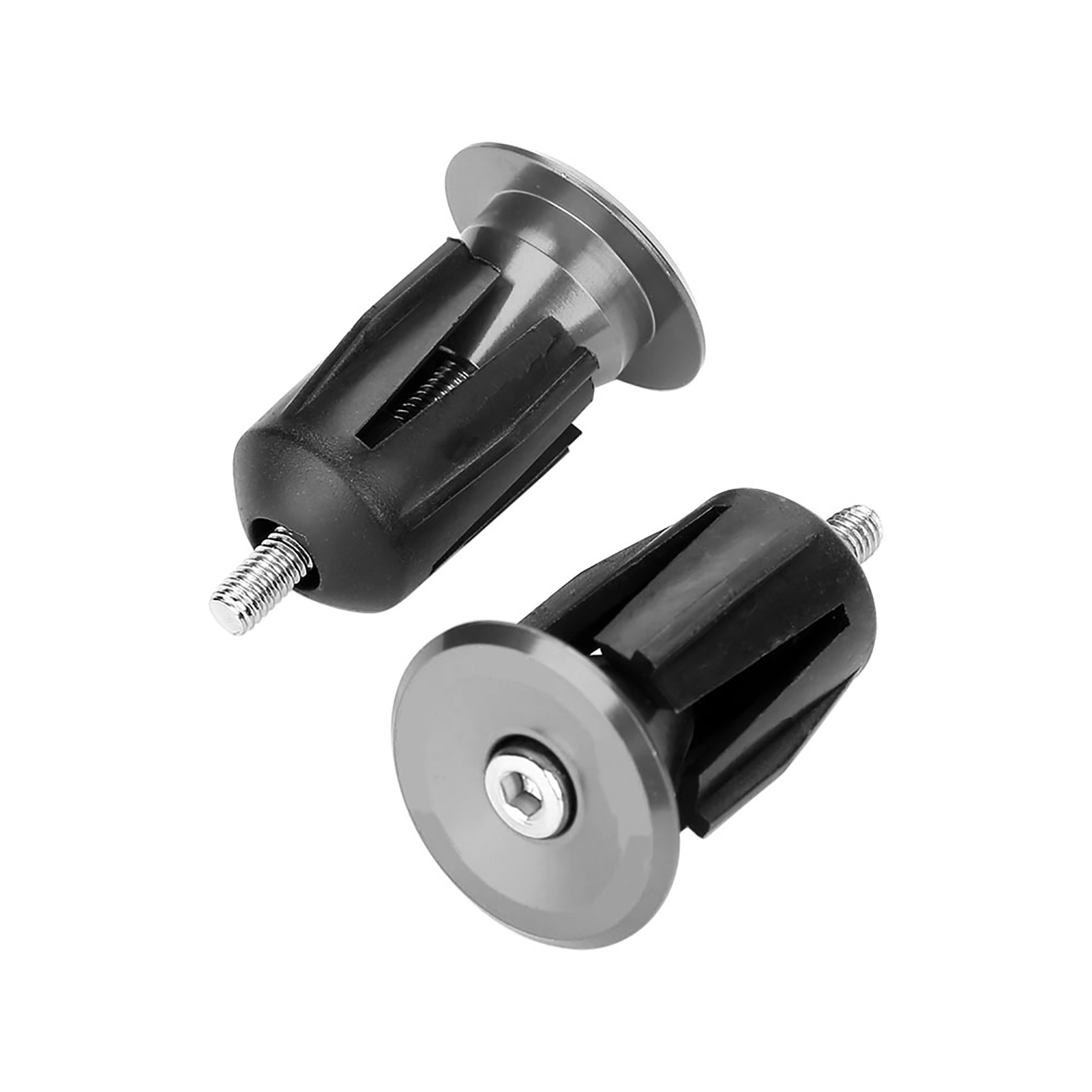 Paar Lenkerendstopfen Aus Aluminiumlegierung, Titanfarbe, Ersatzteile Für Lenker