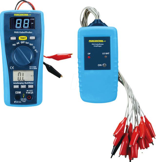 Pancontrol PAN Kabelfinder + Digital Multimeter CAT III 300V