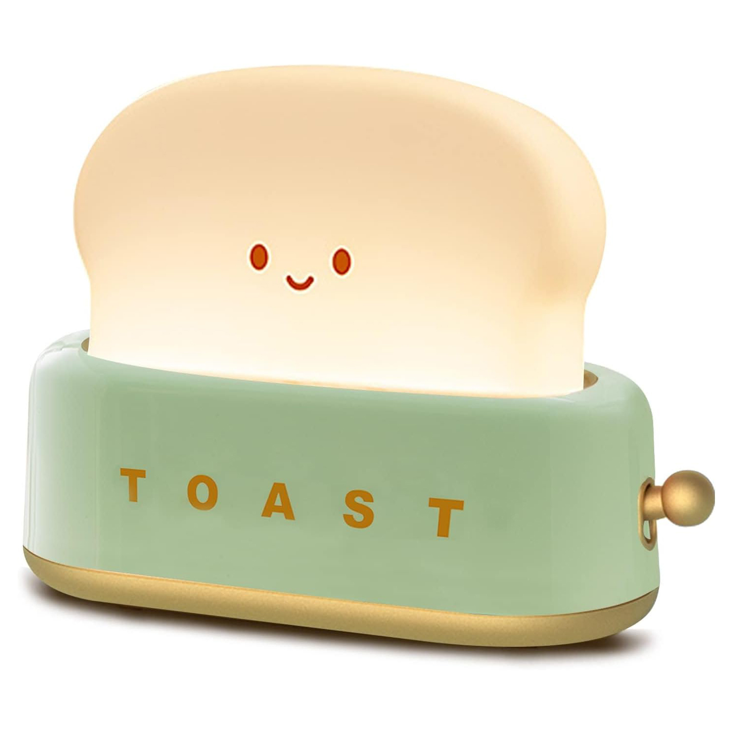 Toaster-schreibtischlampe, Wiederaufladbares Nachtlicht Mit Lächelndem Gesicht, Niedliche Dekoration Für Schlafzimmer, Wohnzimmer, Nachttisch, Geschenkidee
