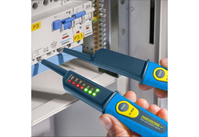 Pancontrol PAN Volttester 400 FI 2-Poliger Spannungsprüfer Mit LED Anzeige