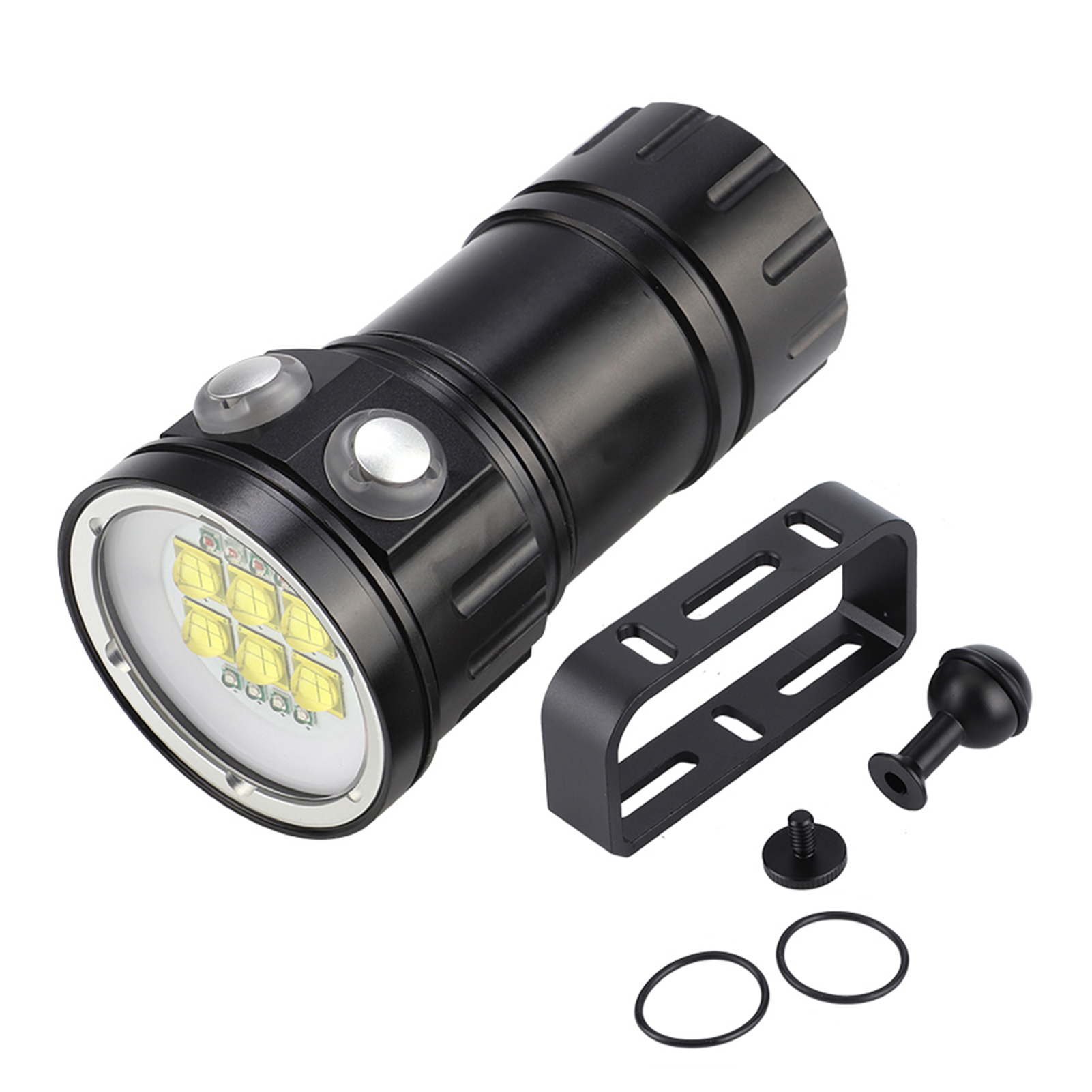 Wasserdichte Led-taucherlampe Für Den Außenbereich, Rotes, Blaues Und Weißes Licht Für Unterwasserfotografie