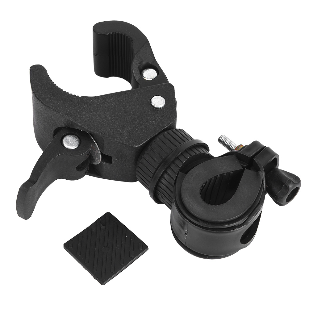 2-teilige Universelle Fahrradlenker-taschenlampenhalterung Mit Drehbarem Clip