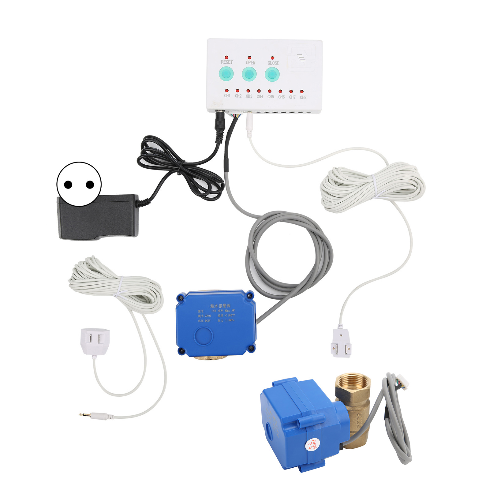 Intelligenter Wasserleckmelder Mit Akustischem Alarm – Heimschutzset – Eu-stecker 100–240 V