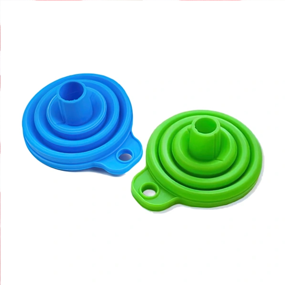 Stück – Zusammenfaltbare Silikontrichter – 7 Cm – Verschiedene Farben
