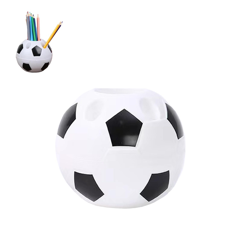 Fußballförmiger Stiftehalter, Kreativer Schreibtisch-organizer Aus Kunststoff, Multifunktionale Aufbewahrungsbox Für Schul- Und Bürobedarf, Großes Fassungsvermögen