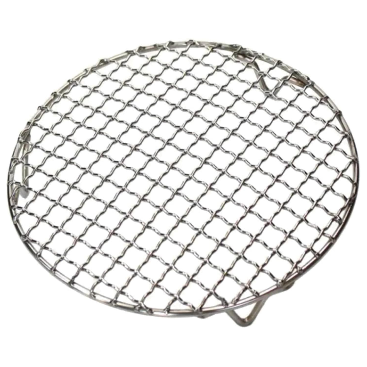 Runder Kühl- Und Kochrost Aus Edelstahl, 20 Cm Durchmesser, Mit Füßen – Für Heißluftfritteuse, Schnellkochtopf, Suppentopf Und Schmortopf