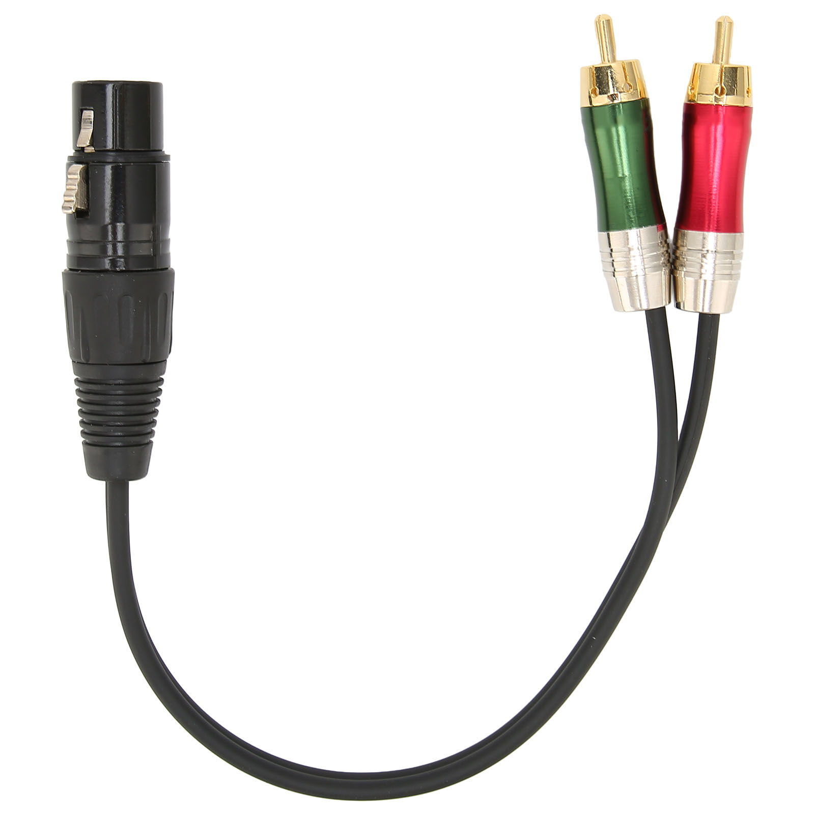 Xlr-buchse Auf 2 Cinch-stecker Adapter – Y-splitterkabel Für Mikrofon, Mischpult, Verstärker – 2 M