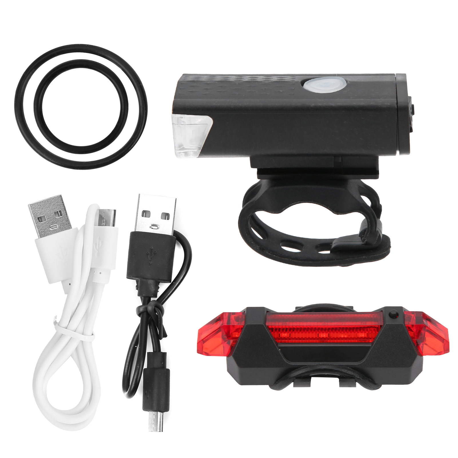 Usb-fahrradlichtset (vorne Und Hinten), Intelligente Erkennung Und Warnleuchte Für Fahrräder