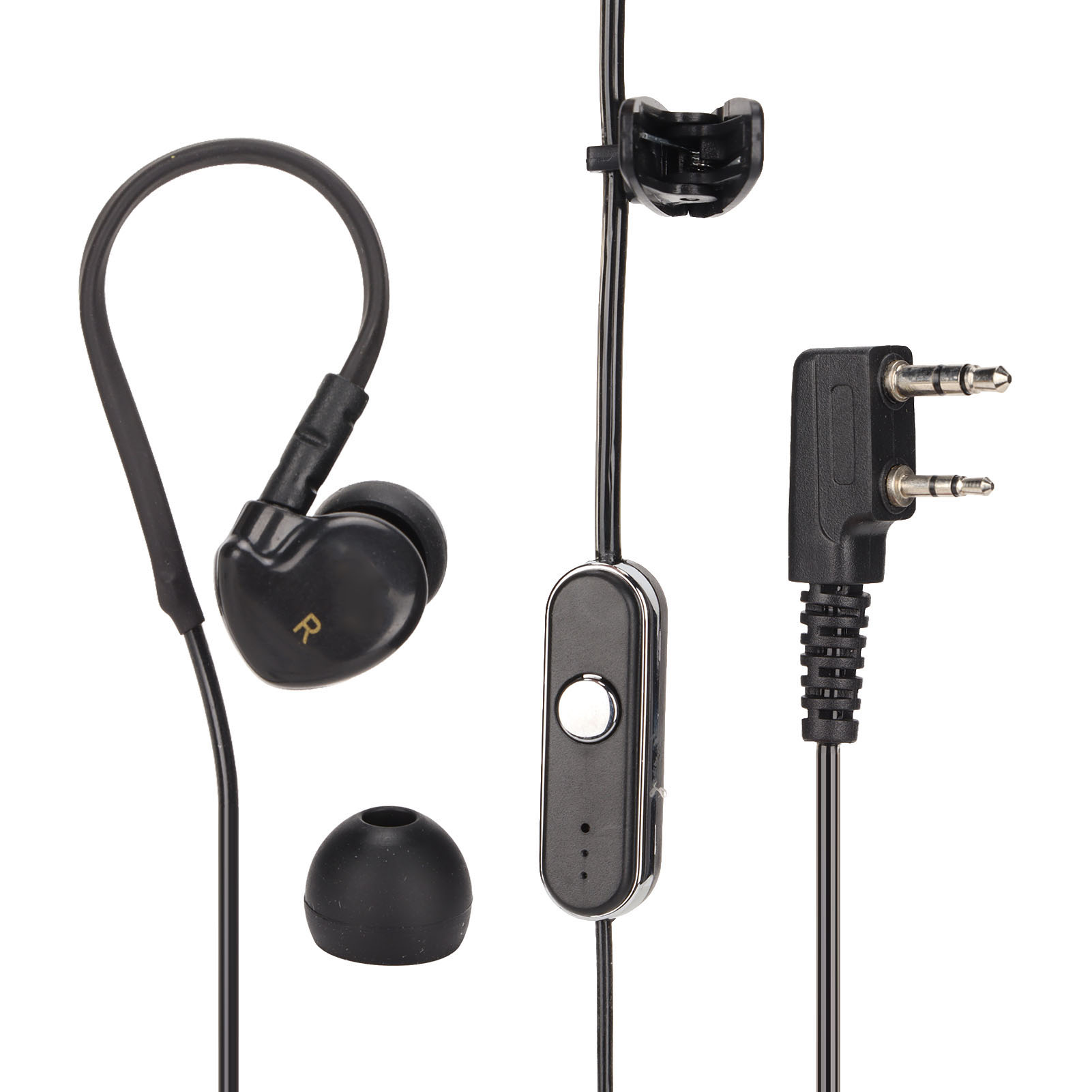 Funk-headset Mit Mikrofon Für Baofeng Uv5r 888s Und Kenwood Walkie-talkies