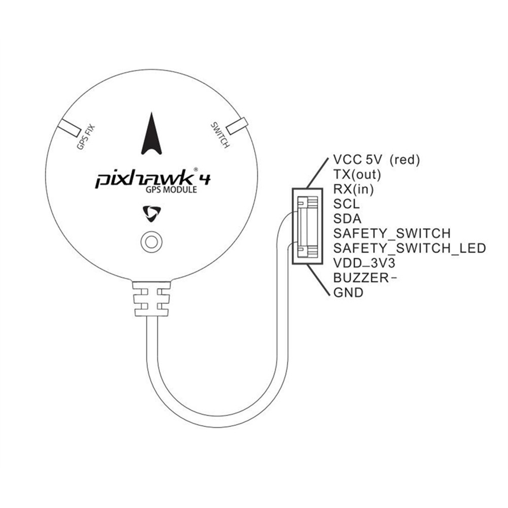 Gps-modul Mit Kompass Und Led-anzeige Für Pixhawk 4, Rc-flugsteuerungszubehör