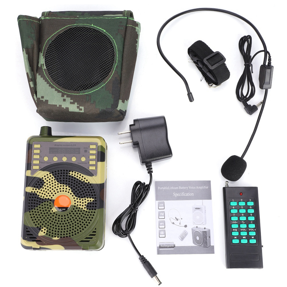 Tragbarer Elektronischer Vogellocker Mit Fernbedienung, Mp3-lautsprecher Und Jagdlockvögeln (us-stecker)