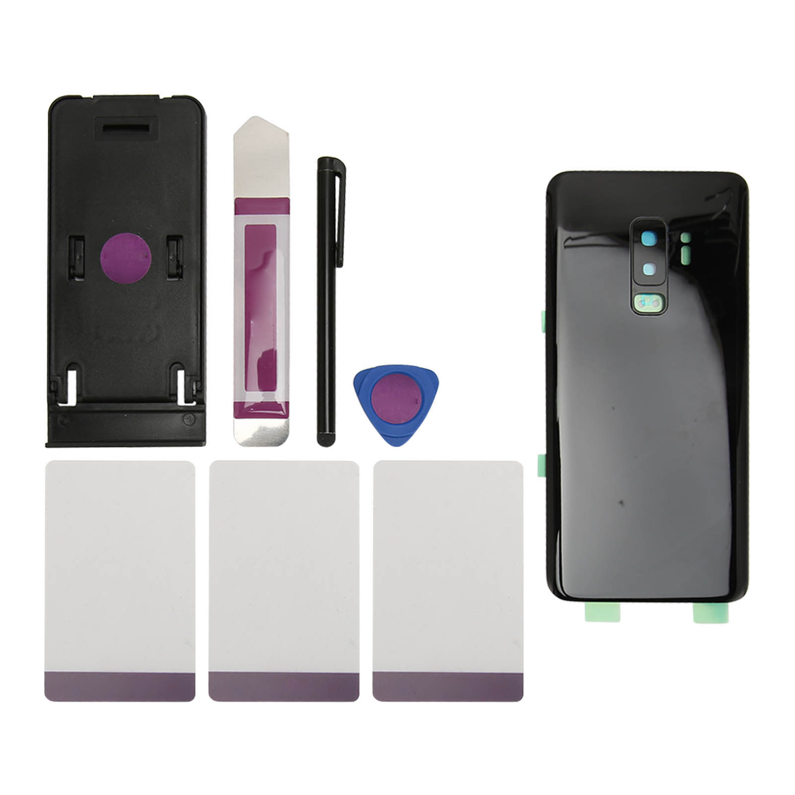 Ersatz-glasrückseite Mit Vorinstallierter Kameralinse Und Klebstoff Für Galaxy S9+ Plus