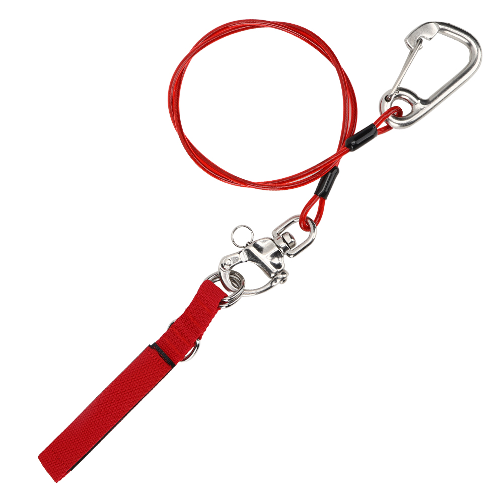 Pro-sicherheitsfangseil Aus Edelstahl 316 Für Freitauchen Mit Armband Und Tauchfangseil