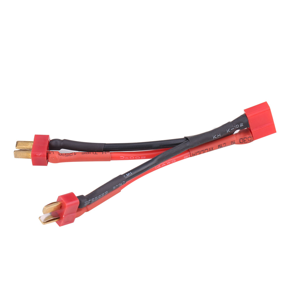 Stromkabel Mit T-stecker 2 (männlich) Auf T-stecker 1 (weiblich) Für 2-6s Lipo-akkus, Silikonkabel