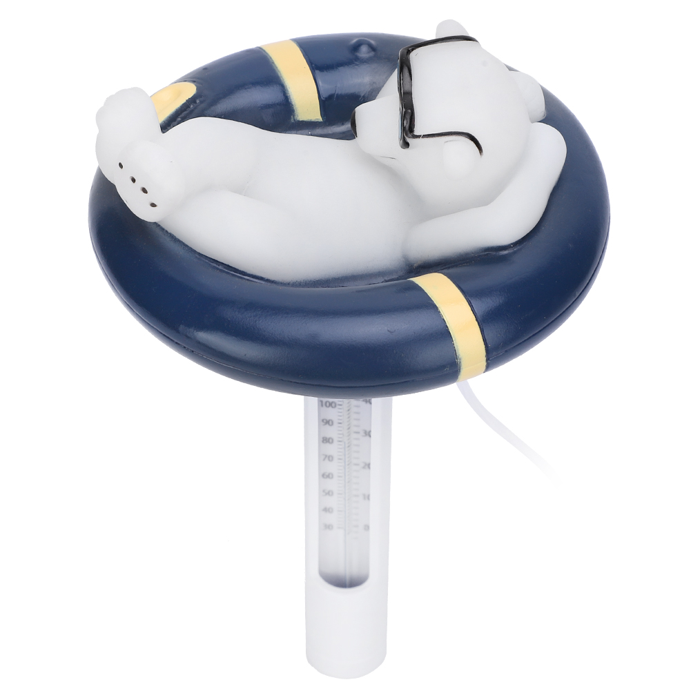 Schwimmendes Bärenthermometer Für Schwimmbäder, Whirlpools Und Fischteiche