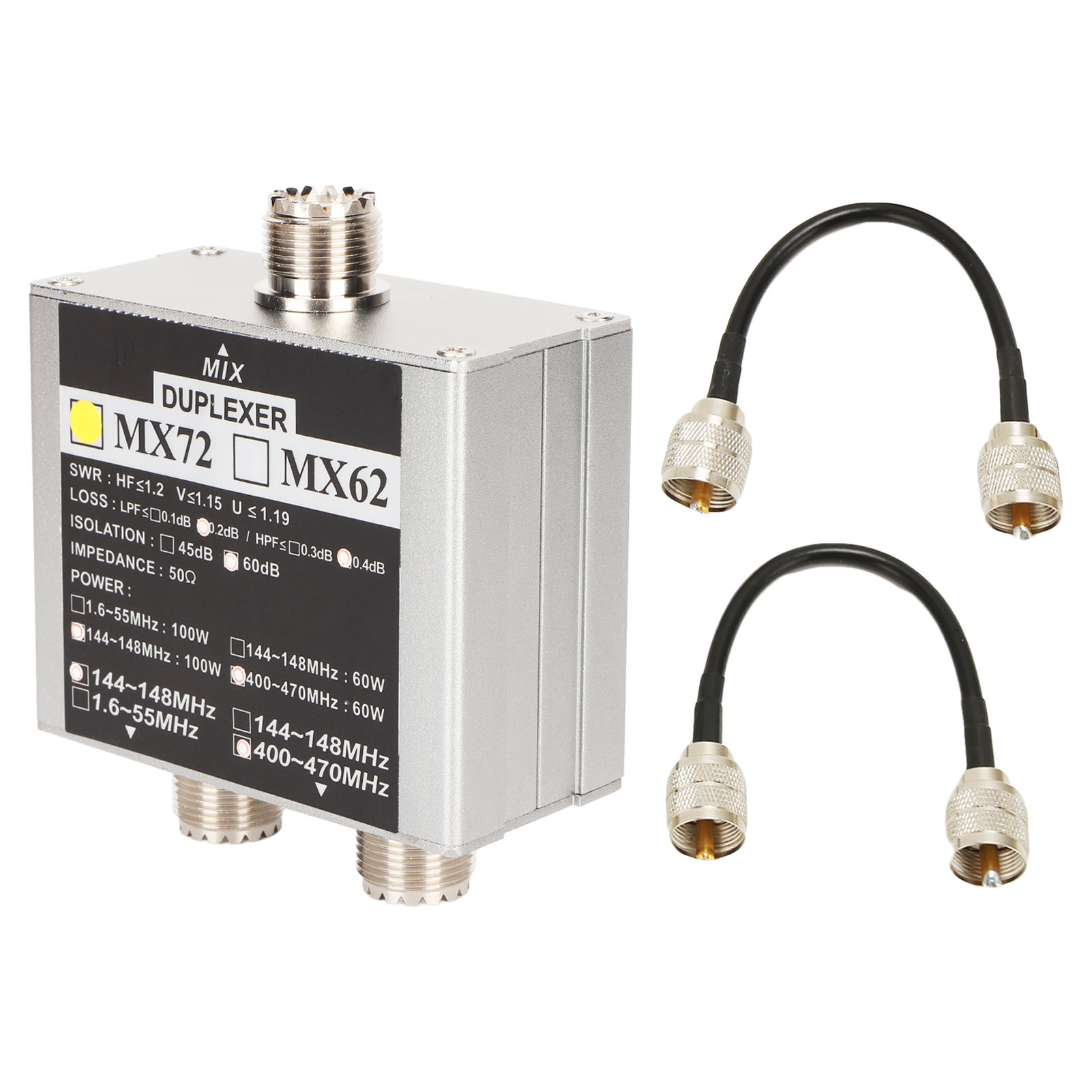 Mx72 Professionelle Vhf/uhf-duplexerantenne Für Mehrfrequenz-bahnhöfe – Innenbereich