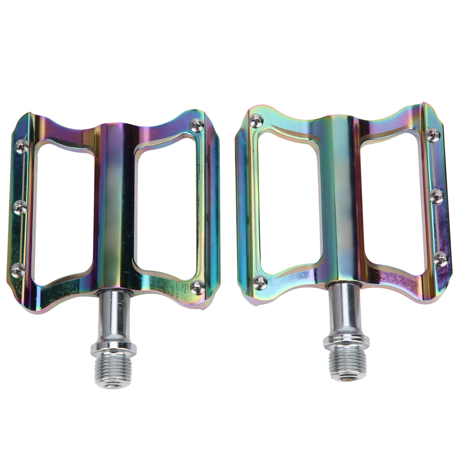 Leichte, Flache Fahrradpedale Aus Aluminiumlegierung, Farbenfroh, Für Mountainbikes