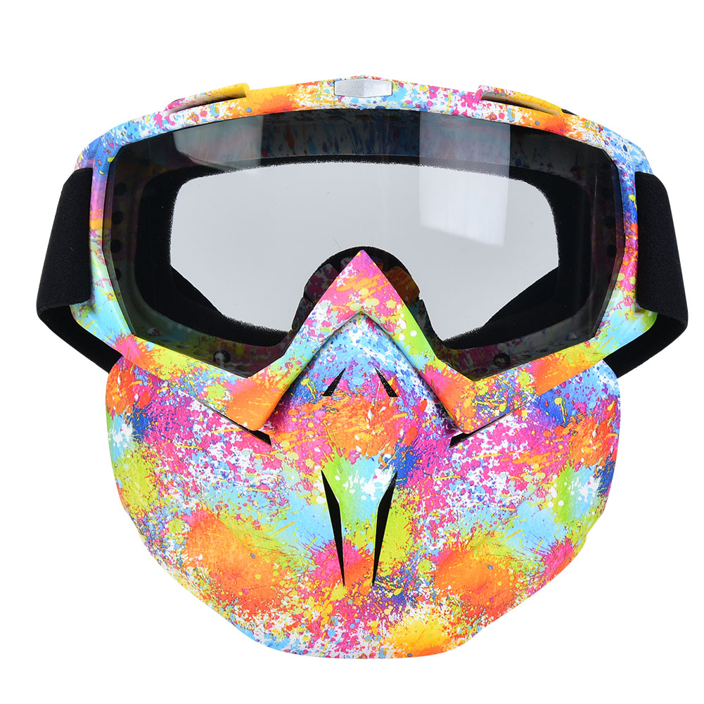 Antibeschlag-sportgesichtsmaske Für Outdoor-radfahren, Graue Schutzbrille