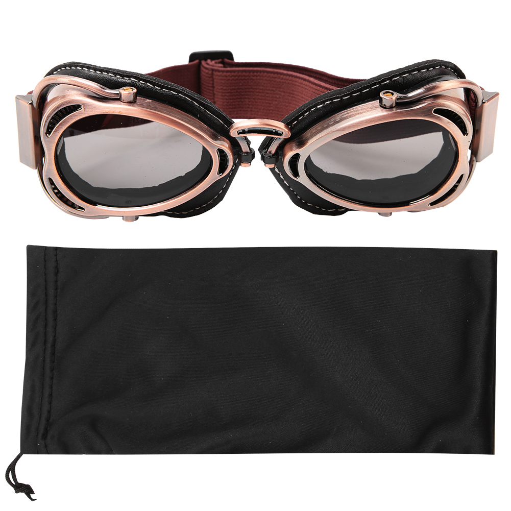 Motorradschutzbrille, Staub- Und Winddicht, Bogenform (bronzegrau)