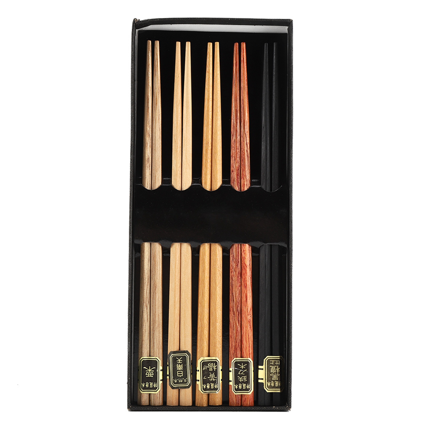 5er-pack Handbemalte, Wiederverwendbare Baguettes Aus Naturholz – Umweltfreundliches Geschenk