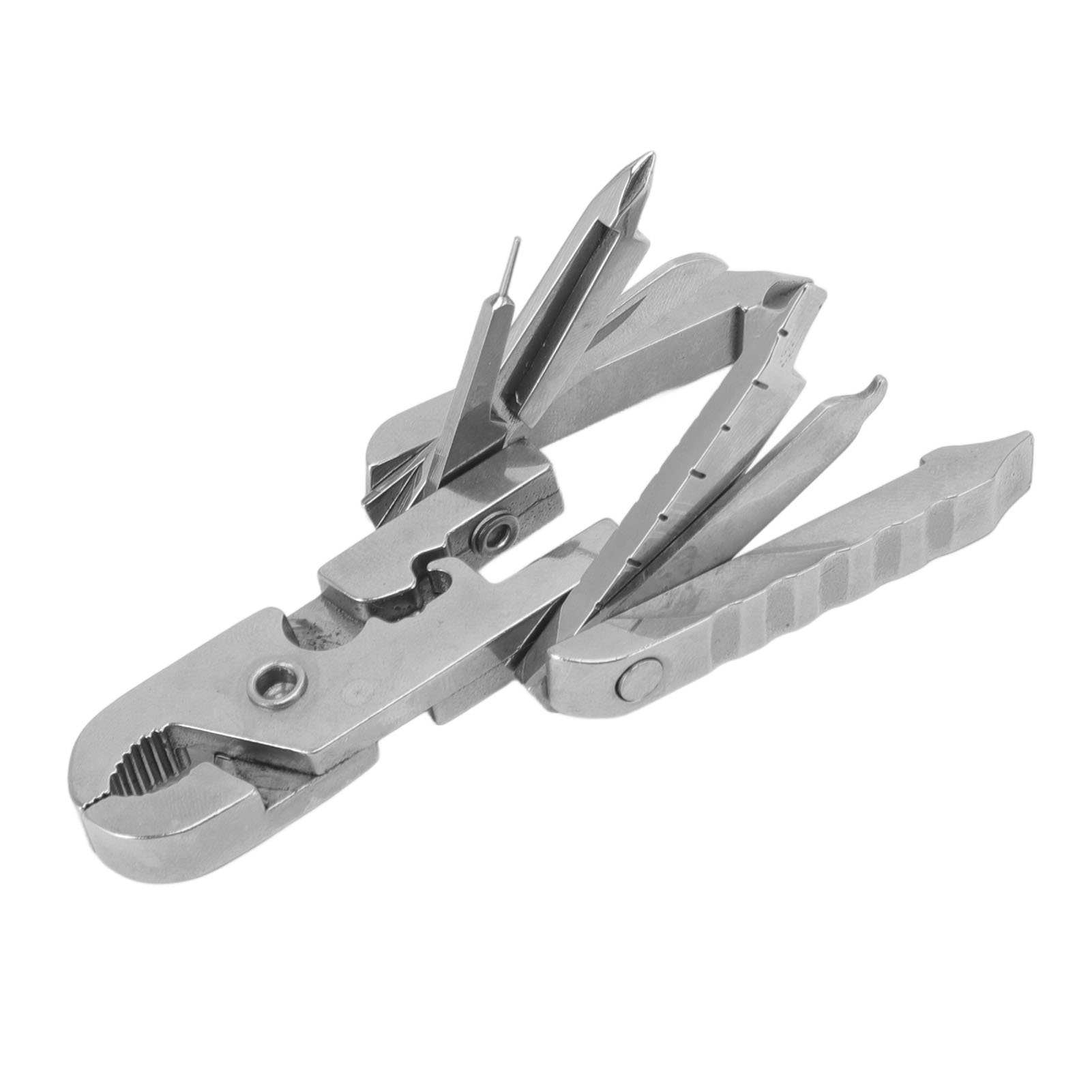 15-in-1 Klapp-multitool Aus Edelstahl, Mehrzweckzange Für Outdoor- Und Edc-einsätze Mit Integriertem Schraubendreher