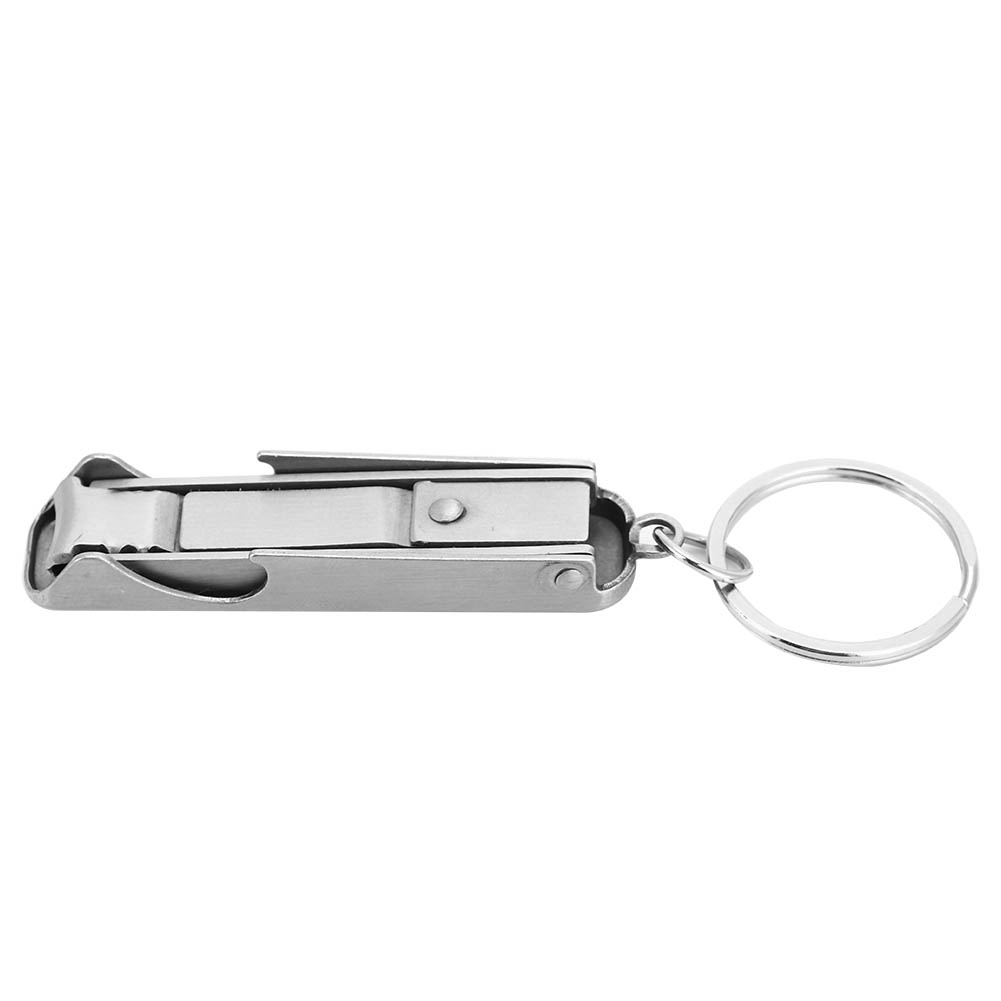 Mini 2-in-1 Multifunktionswerkzeug Schlüsselanhänger Nagelknipser Flaschenöffner